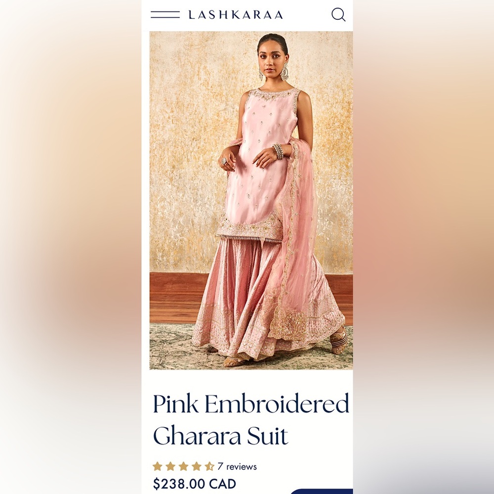 Silk Embellished Gharara Suit